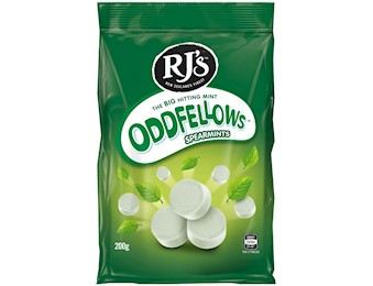 RJ'S ODDFELLOWS SPEARMINT F/P 200G