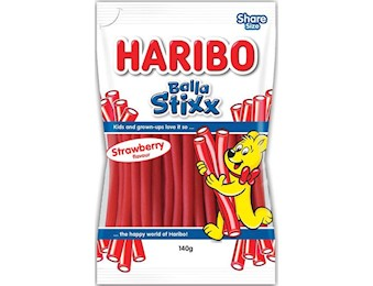 HARIBO STRAWBERRY BALLA STIXX 140G