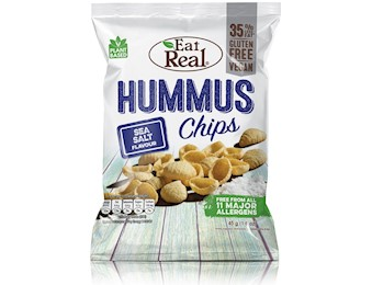 E/R HUMMUS CHIPS SEA SALT 45G