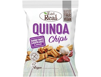 E/R QUINOA CHIPS TOM& GARLIC 80G