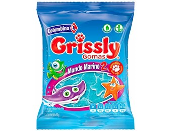 COLOMBINA GRISSLY MUNDO MARINO 80G 