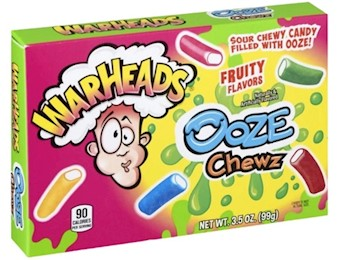 WARHEADS SOUR CHEWY OOZE CANDY 