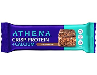 ATHENA CHOCOLATE ALMOND CRISP PRO CAL 55GX12 