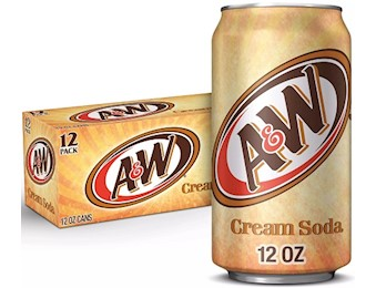 A&W CREAMING SODA 355ML USA