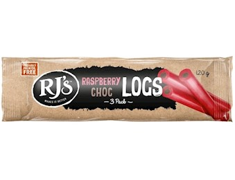 RJ'S RASP CHOCOLATE LOG 3 PK