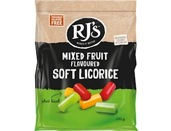 RJ MIX FRUIT FLAVOR SOFT LICORICE 200G