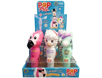 POP PALS FLAMINGO LOLLIPOP 8G