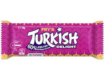 CADBURY FRYS TURKISH DELIGHT BARS 50G