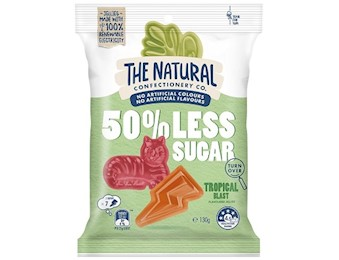 The Natural Confectionery Co LOW SUGER TROPICAL BLAST 130G