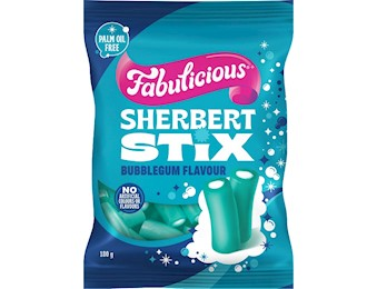 FABULICIOUS BUBBLEGUM SHERBERT STIX 180G X12