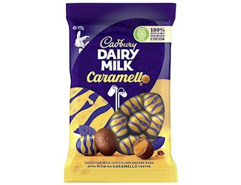 CADBURY CHOCOLATE CARAMEL MINI EGG BAG 117GX27