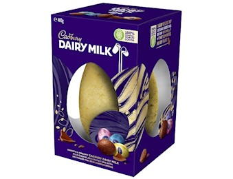 CADBURY DAIRY MILK DELUX GIFT EGG 400G