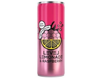 LEVEL RASPBERRY LEMONADE CAN 300ML