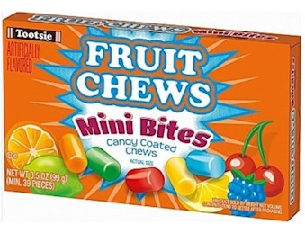 TOOTSIE FRUIT CHEWS MINI TBOX 99G THEATER BOX 99G