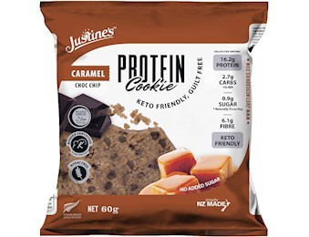 JUSTINE CARAMEL DARK CHOC COOKIE 60G