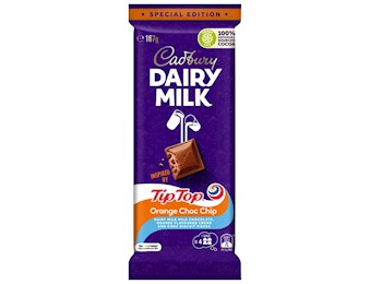 CADBURY DAIRYMILK TIP TOP ORANGE CHOCOLATE CHIP BLOCK 167G