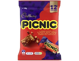 CADBURY PICNIC SHAREPACK 180G