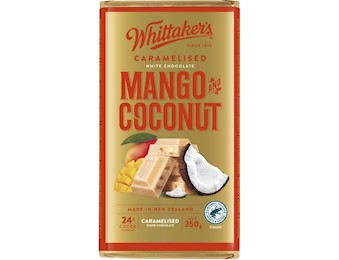 WHITTAKERS CARAMELISED MANGO &COCONUT 250G