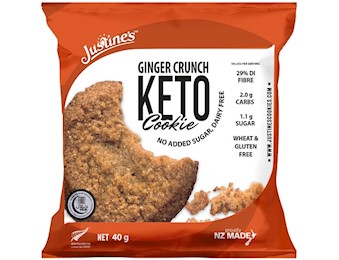 JUSTINE GINGER CRUNCH KETO COOKIE 40G 