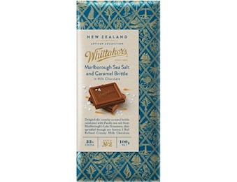 WHITTAKERS MRLB SEA SALT CARAMEL BRITTLE Block X 100G