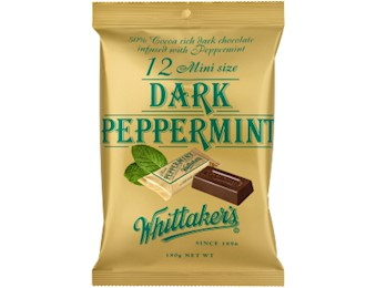 WHITTAKERS DARK PEPPERMINT MINI 180G