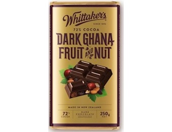 WHITTAKERS DARK GANA F&N BLOCK 250G