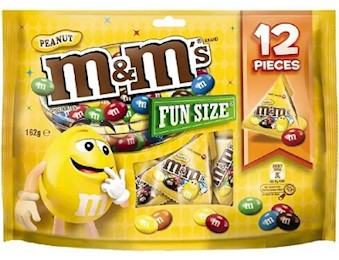 M&M PEANUT FUNSIZE 162G