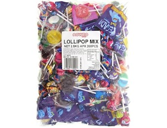 MIX LOLLIPOP   X 2.5KG(200pc APR