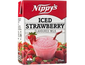 NIPPY'S STRAW FLV MILK 375ML