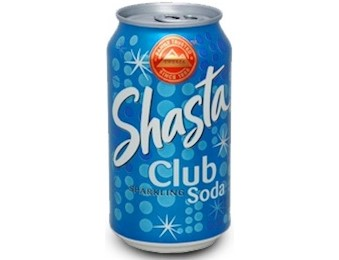 SHASTA CLUB SODA 355ML